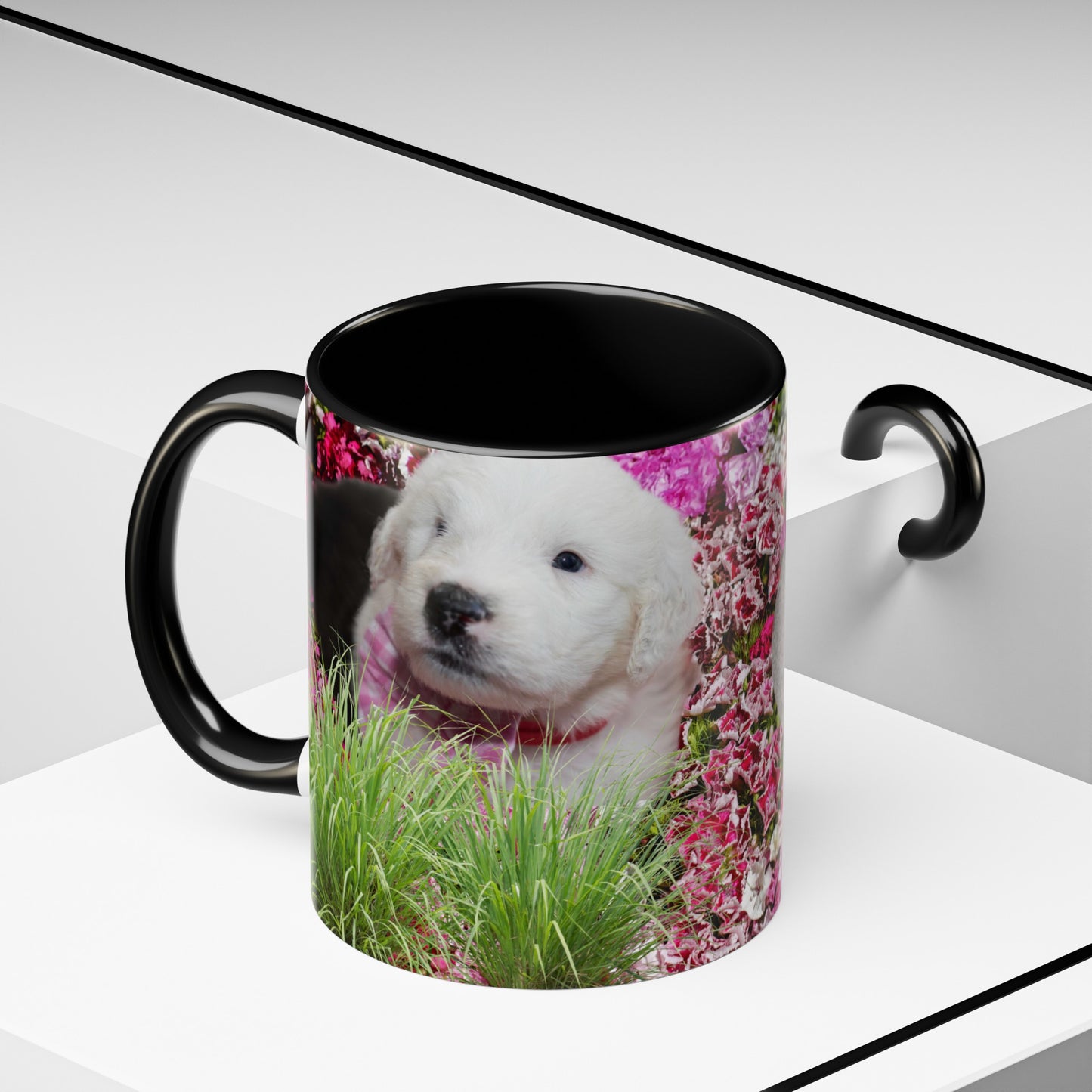 Old English Sheepdog Puppies Coffee Mug, 11oz