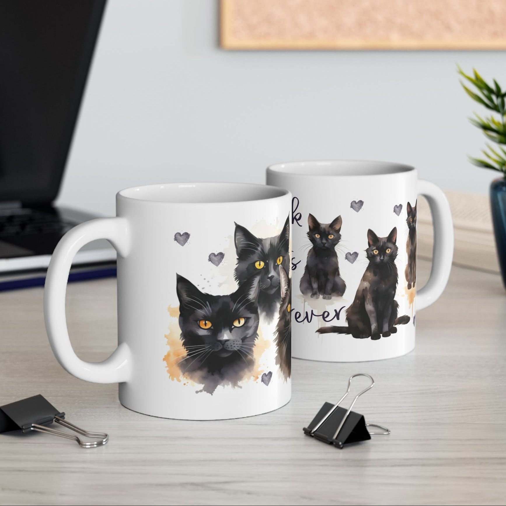 Black Cat Coffee Mug