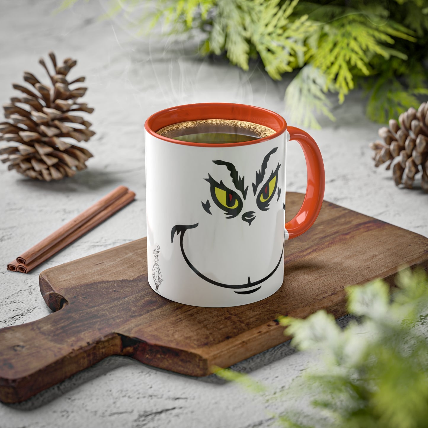 Grinchie Christmas Mug, 11oz, Accent Colors