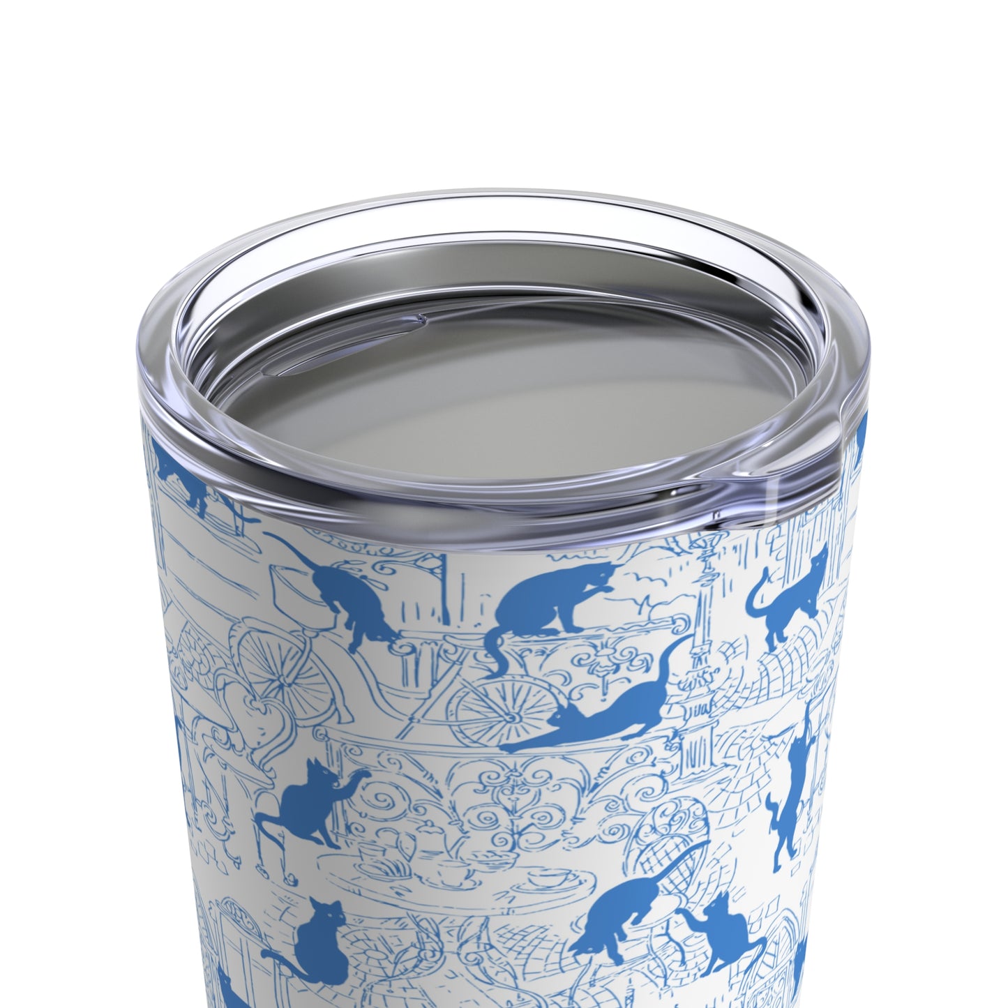 Tumbler, Blue Cat Stainless Steel 20z Tumbler