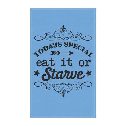Kitchen Towel, Tea Towels, Funny Dish Towels, Eat or Starve