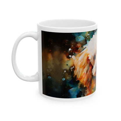 Poodle Coffee Mug — Colorful Watercolor Poodle Ceramic Mug (11oz, 15oz)