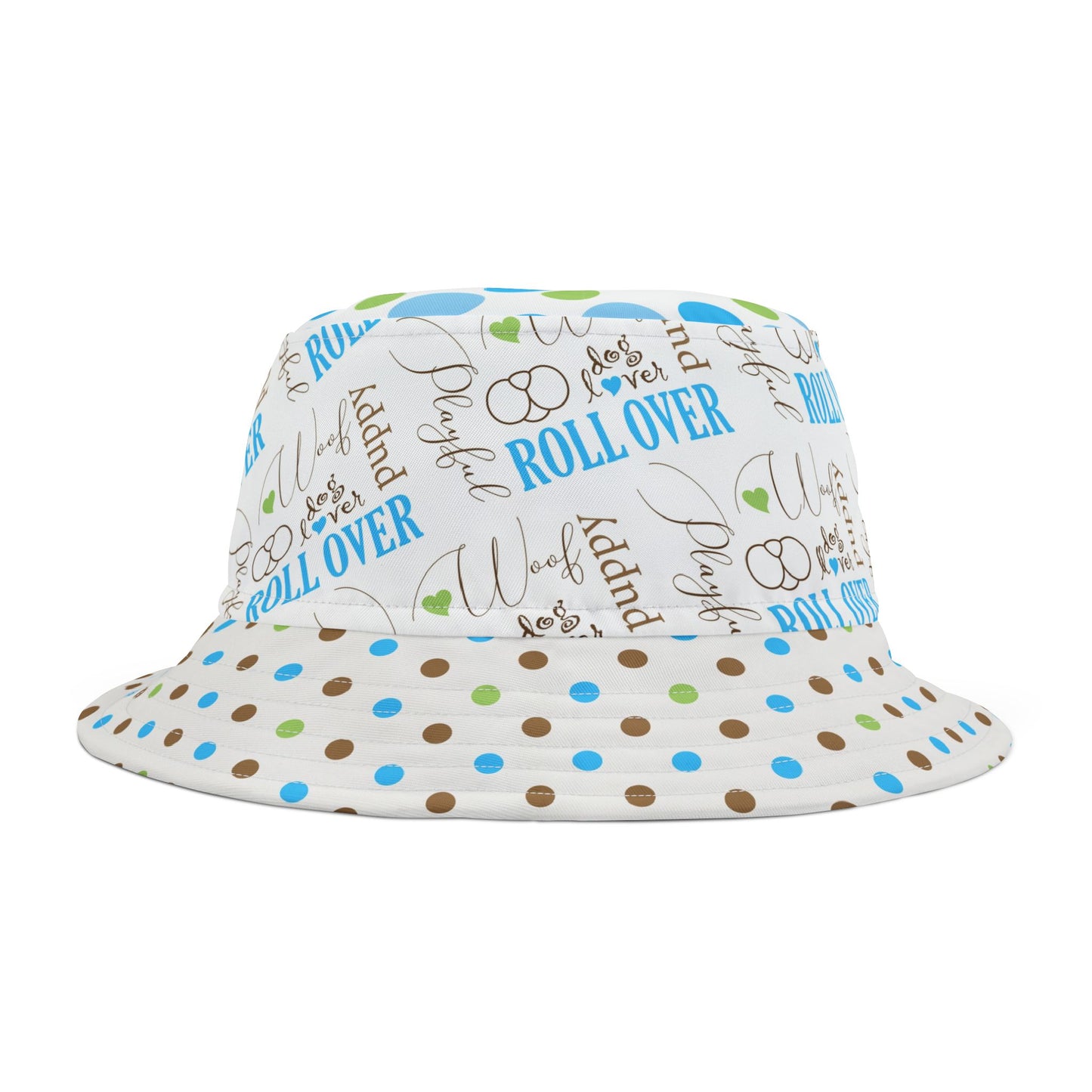 Bucket Hat - Puppy Roll Over Playful Colorful Dog Lover