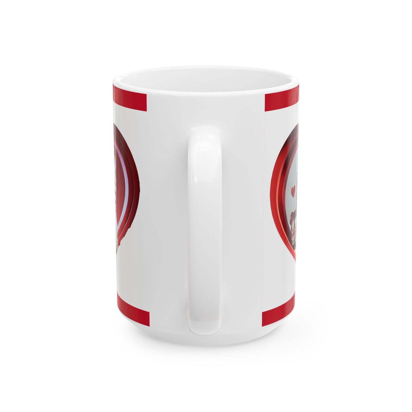 Valentine Llama Ceramic Mug – Cute Heart Love Coffee Cup (11oz, 15oz)