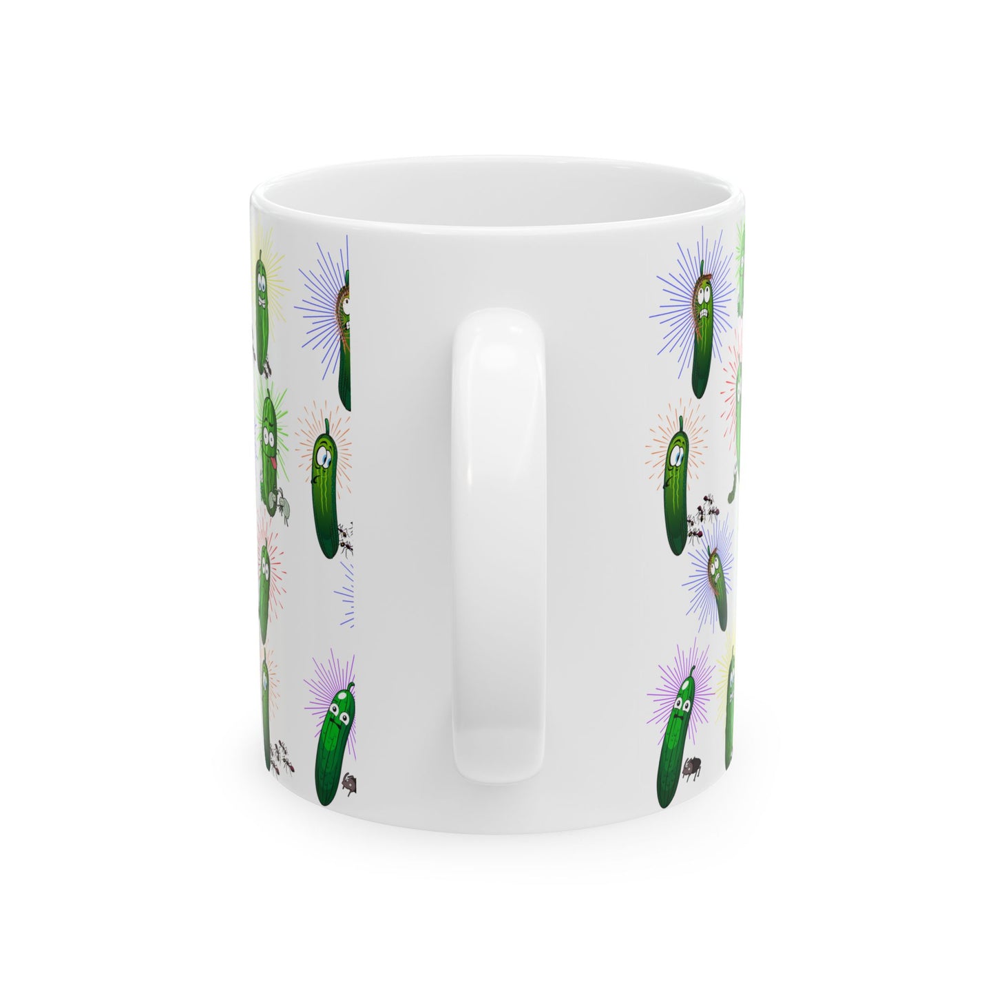 Dill Pickle, The "Dylbug" Ceramic Mug, 11oz and 15oz