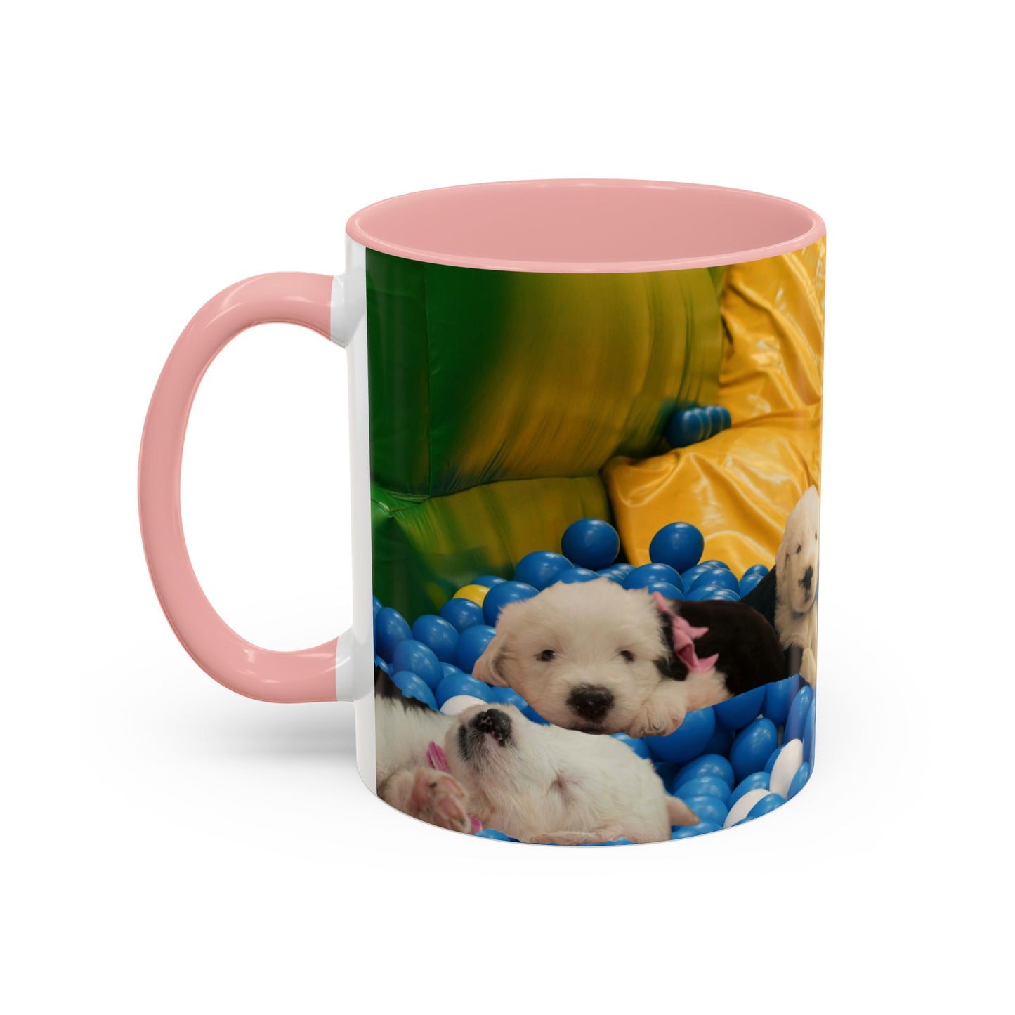 Playing in a Ball Pit, Old English Sheepdog Coffee Mug