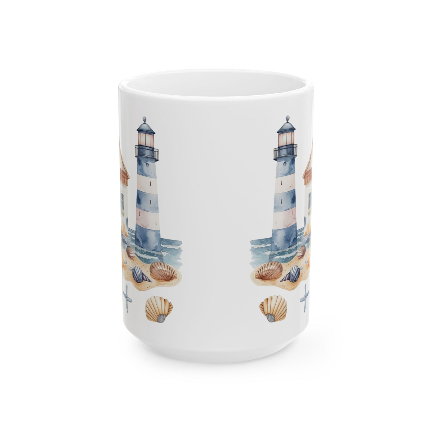 Lighthouse at the Coast, Ceramic Mug, 11oz, 15oz