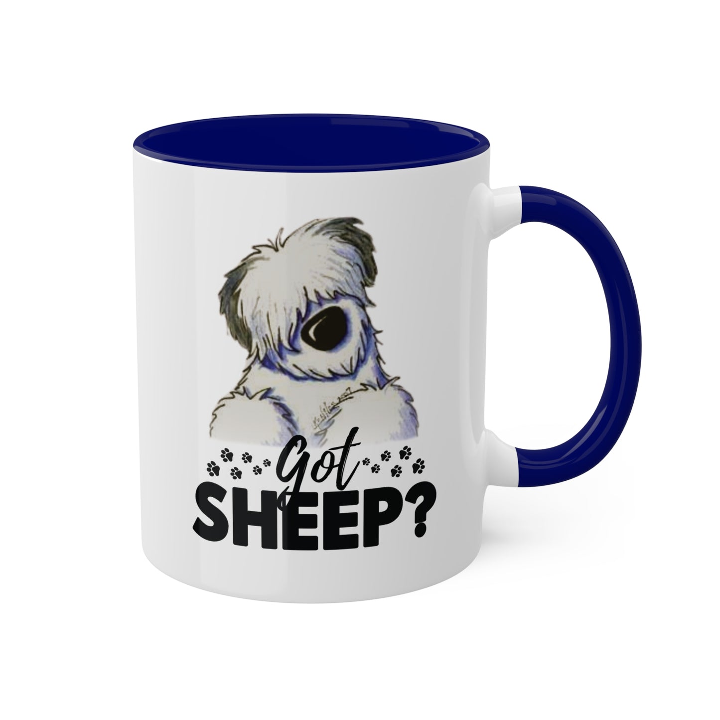 Got Sheep? Colorful Old English Sheepdog Coffee Mugs