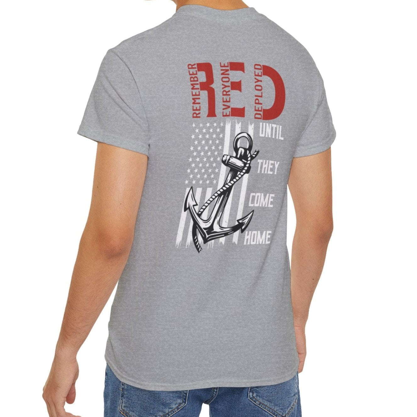 RED, Remember Everyone Deployed, Cotton/Polyester T-Shirt