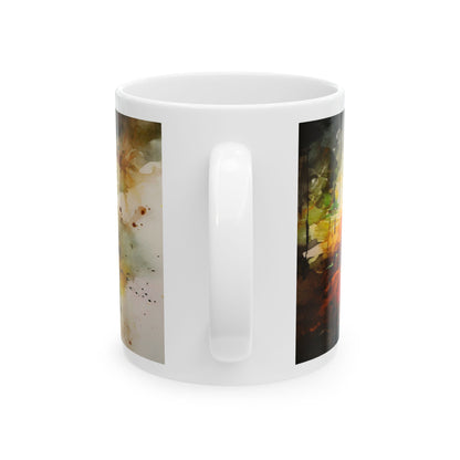 Irish Setter Ceramic Mug — Watercolor Portrait, Irish Setter Coffee Cup (11oz & 15oz)