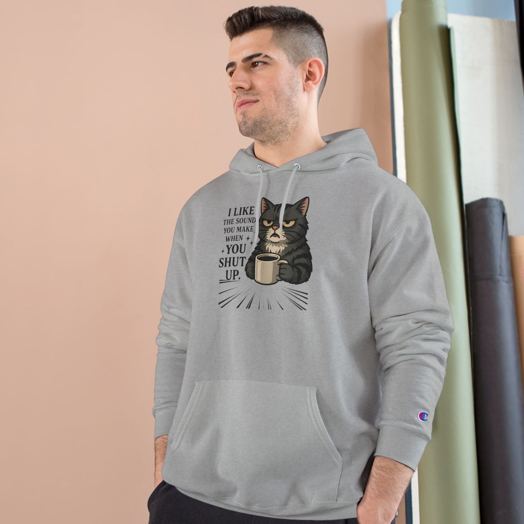 funny cat hoodie