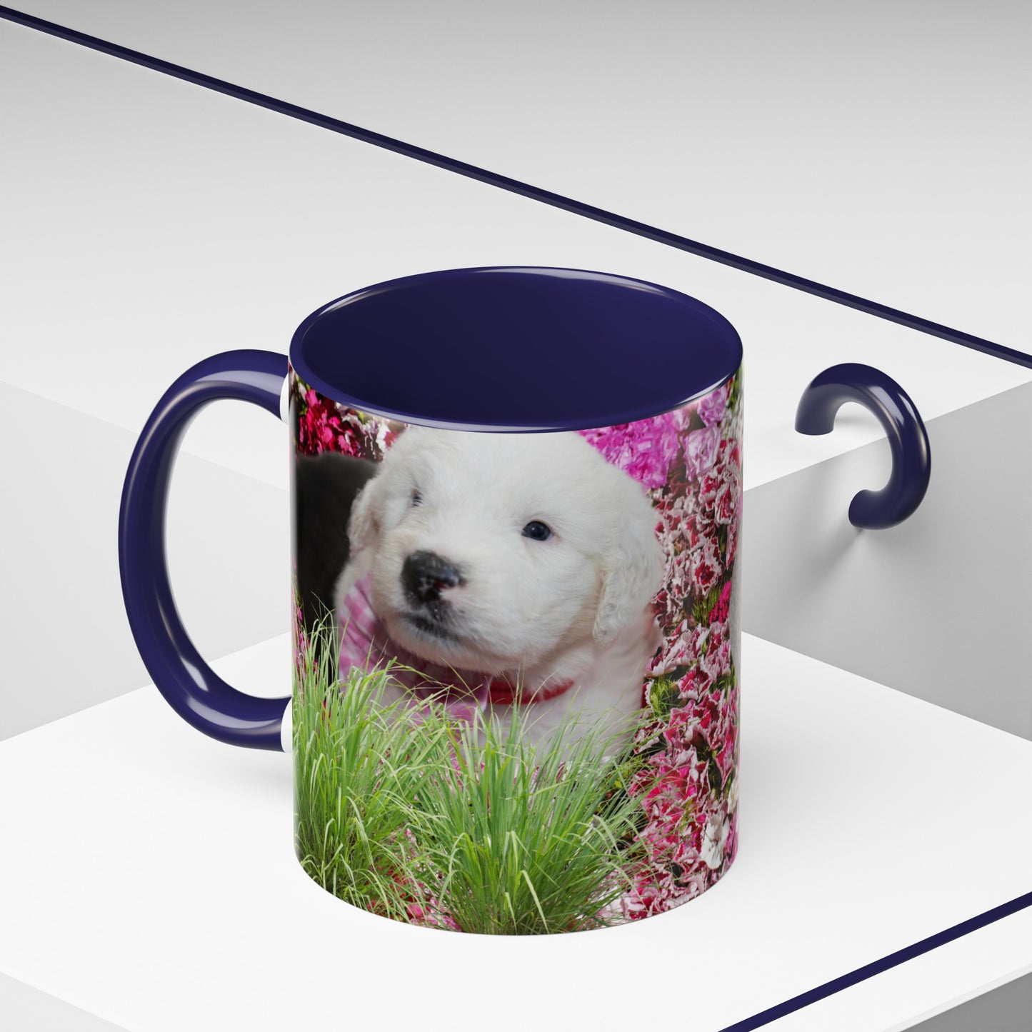 Old English Sheepdog Puppies Coffee Mug, 11oz