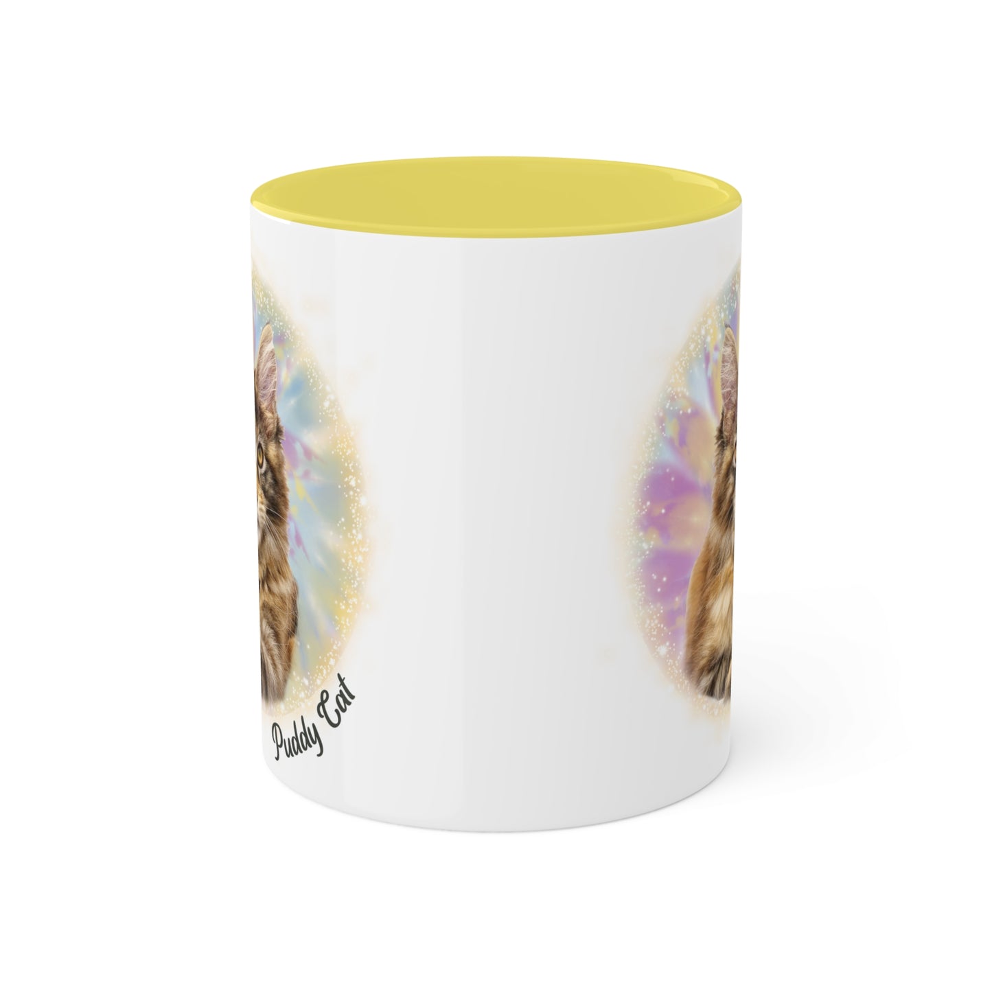 Pastel Tie Dye Pet Photo and Name Mug