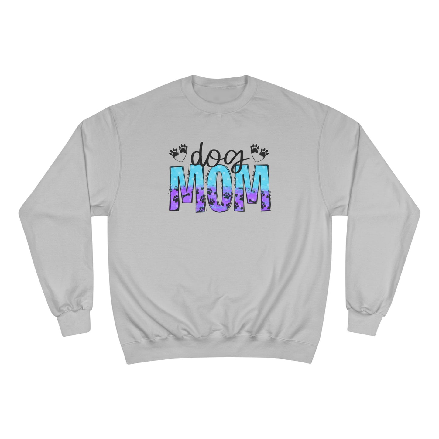 Colorful Dog Mom Top - Champion Crewneck Top