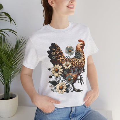 Chicken Attitude & Daisies T-Shirt — "Cluck It"