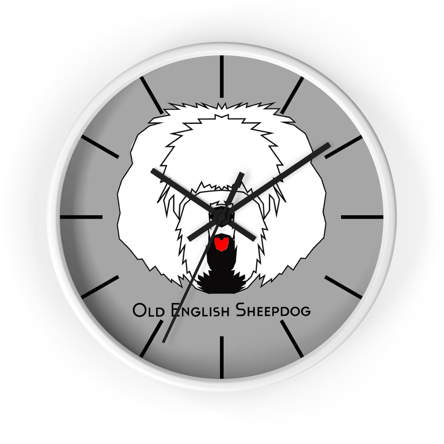 Wall clock, Old English Sheepdog