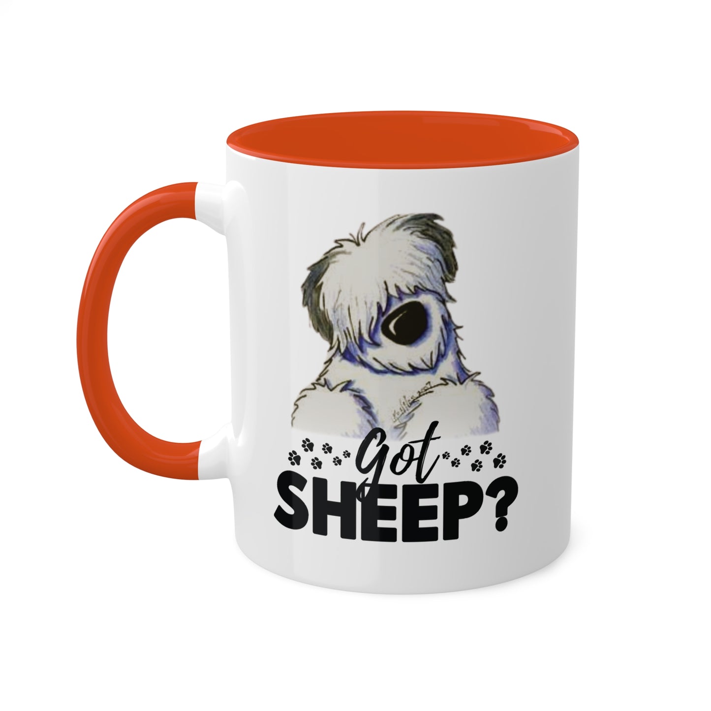 Got Sheep? Colorful Old English Sheepdog Coffee Mugs