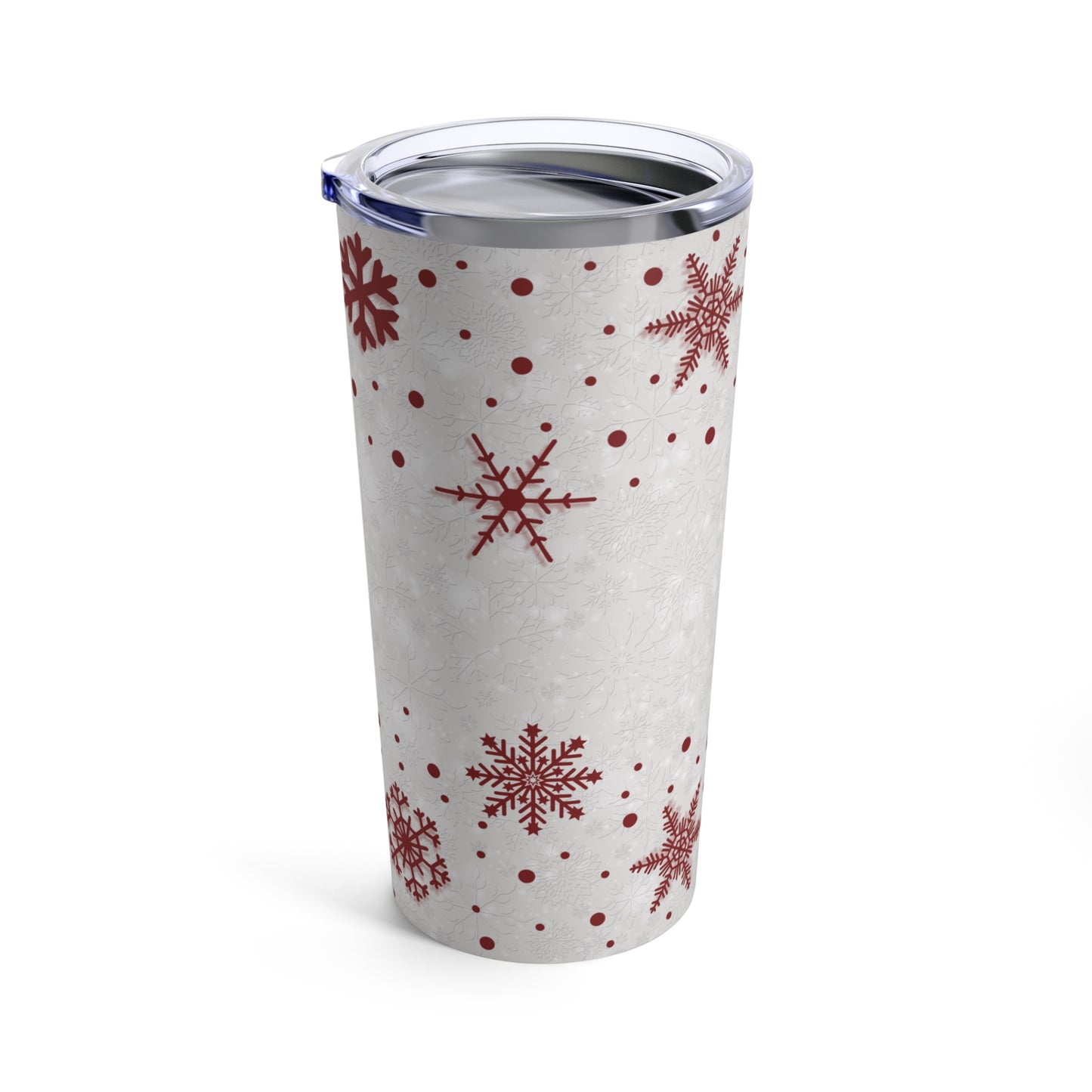 Christmas Snowflake Tumbler 20oz - Beautiful Holiday Coffee Mug Gift