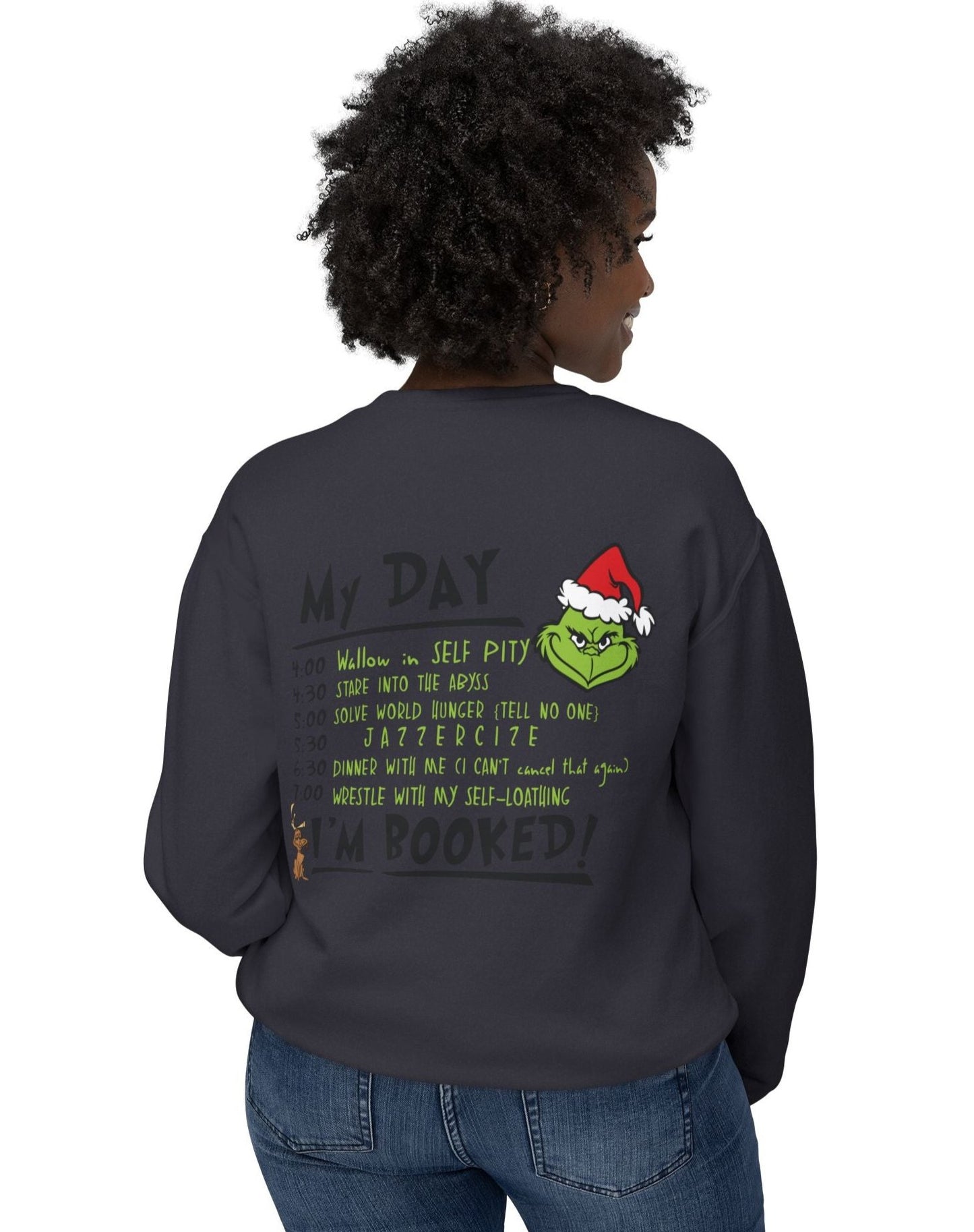 Believe, My Day is Booked Front/Back Graphic Design, Unisex, Gildan Cotton/Polyester Sweatshirt