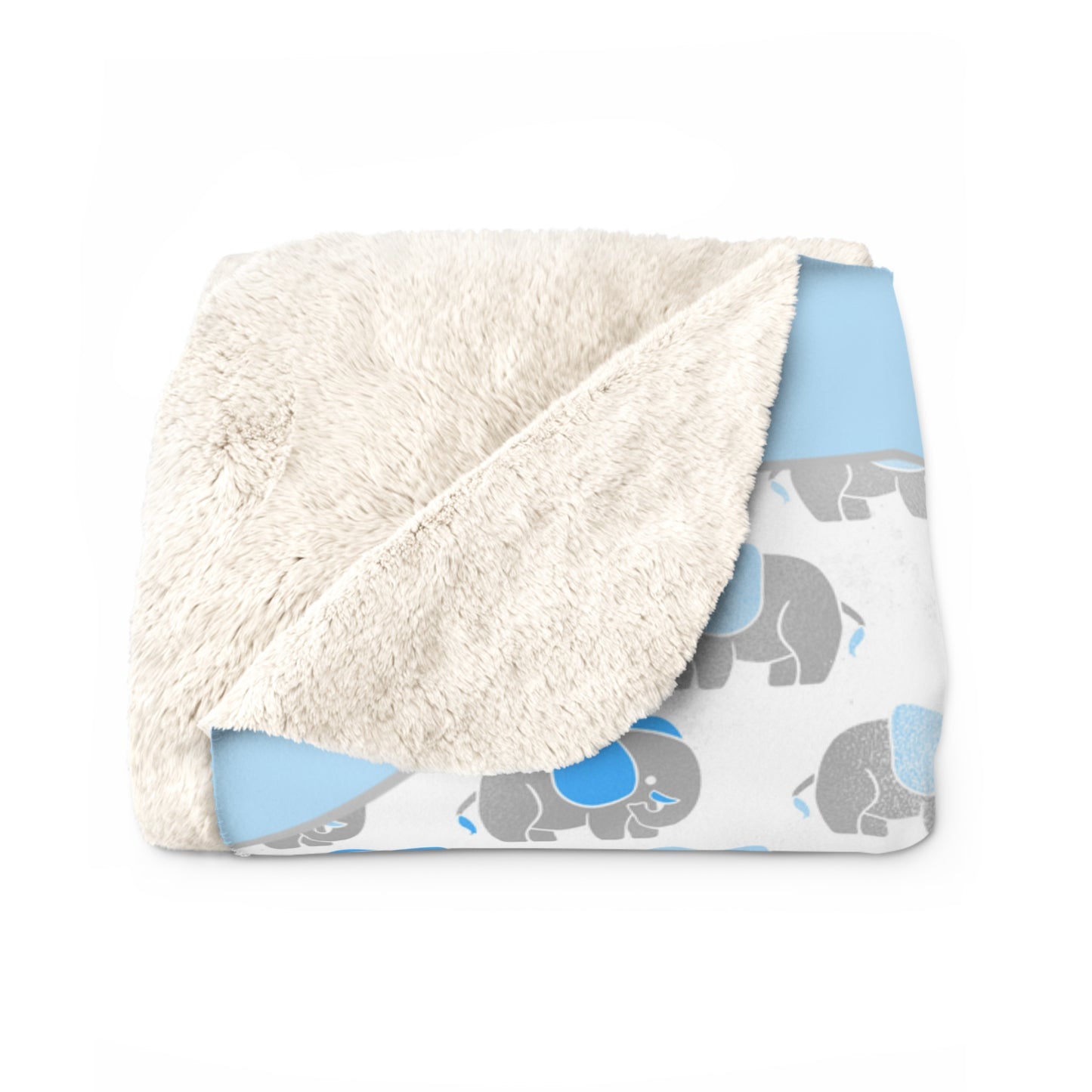 Elephants Blue and Gray, Personalized