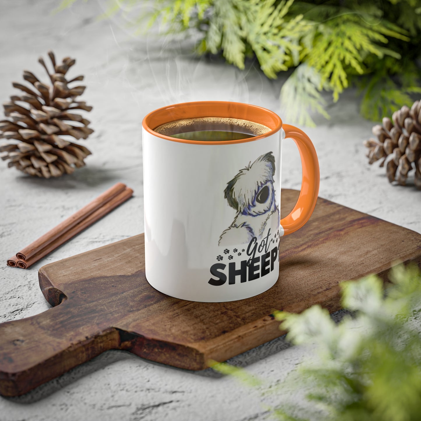 Got Sheep? Colorful Old English Sheepdog Coffee Mugs