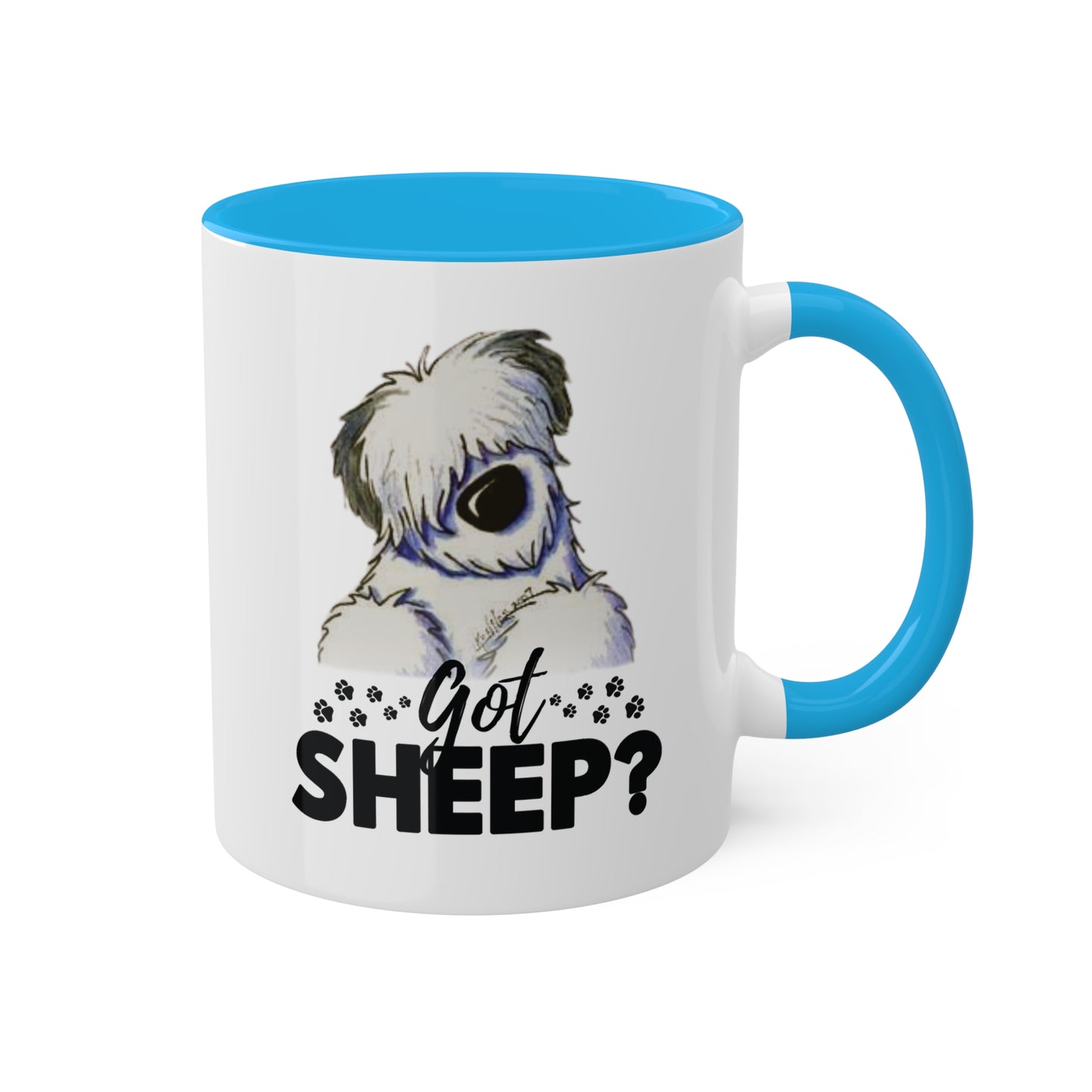 Got Sheep? Colorful Old English Sheepdog Coffee Mugs