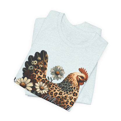 Chicken Attitude & Daisies T-Shirt — "Cluck It"