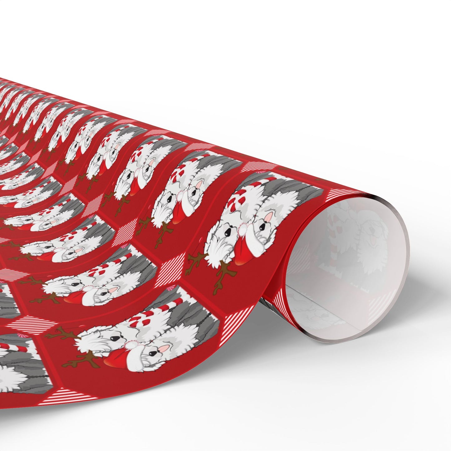 Christmas Wrapping Paper, Sheepies and Candy Canes