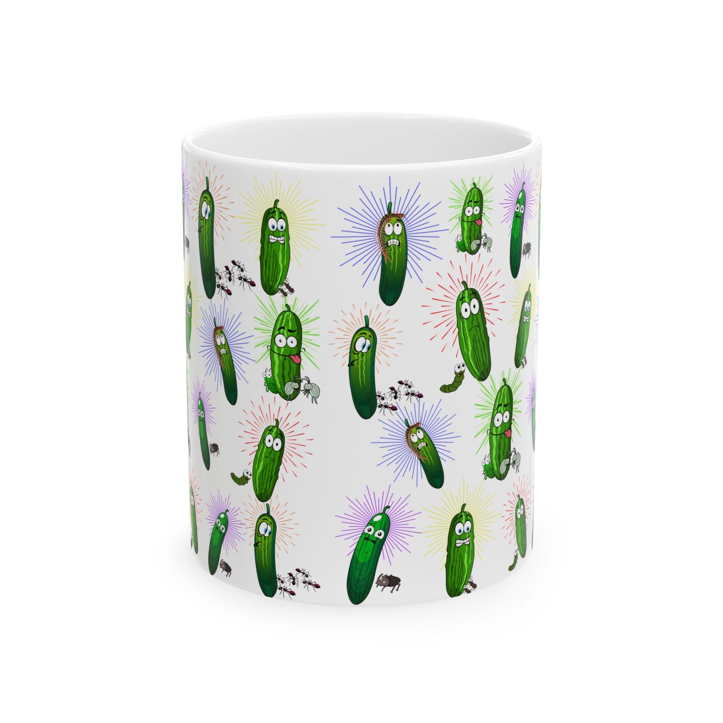 Dill Pickle, The "Dylbug" Ceramic Mug, 11oz and 15oz