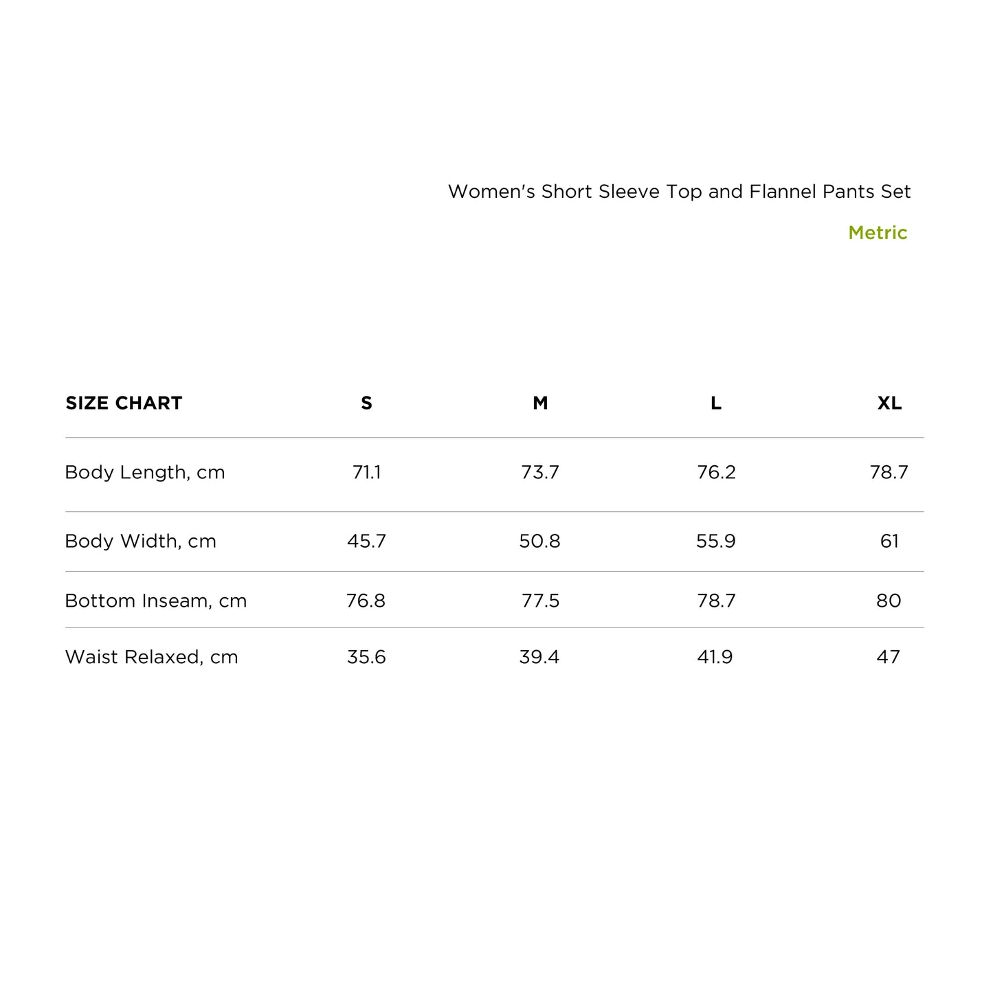 size_chart_metric