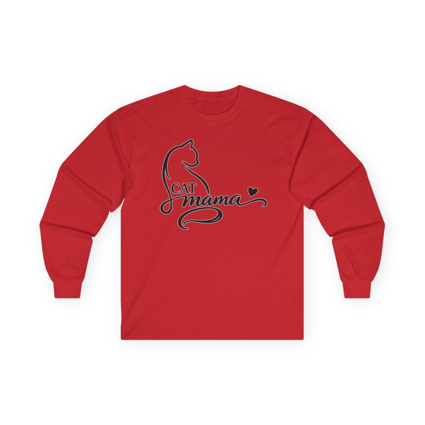 Cat Momma Long-Sleeve Tee - Kitty Cat Lover Long Sleeve Gildan Tee