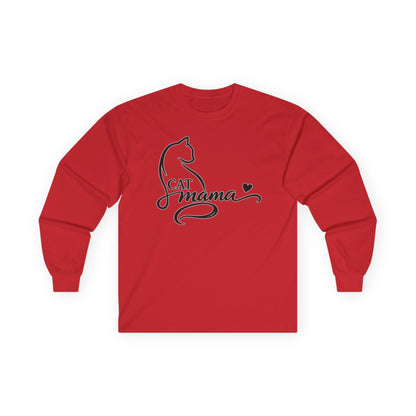 Cat Momma Long-Sleeve Tee - Kitty Cat Lover Long Sleeve Gildan Tee