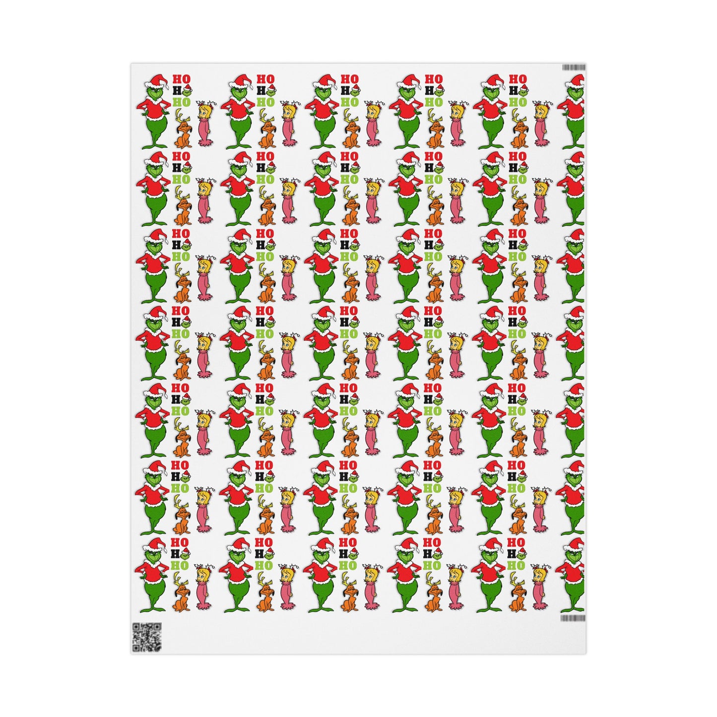 Christmas Wrapping Paper, HoHoHo, Fun, Grinchie and friends