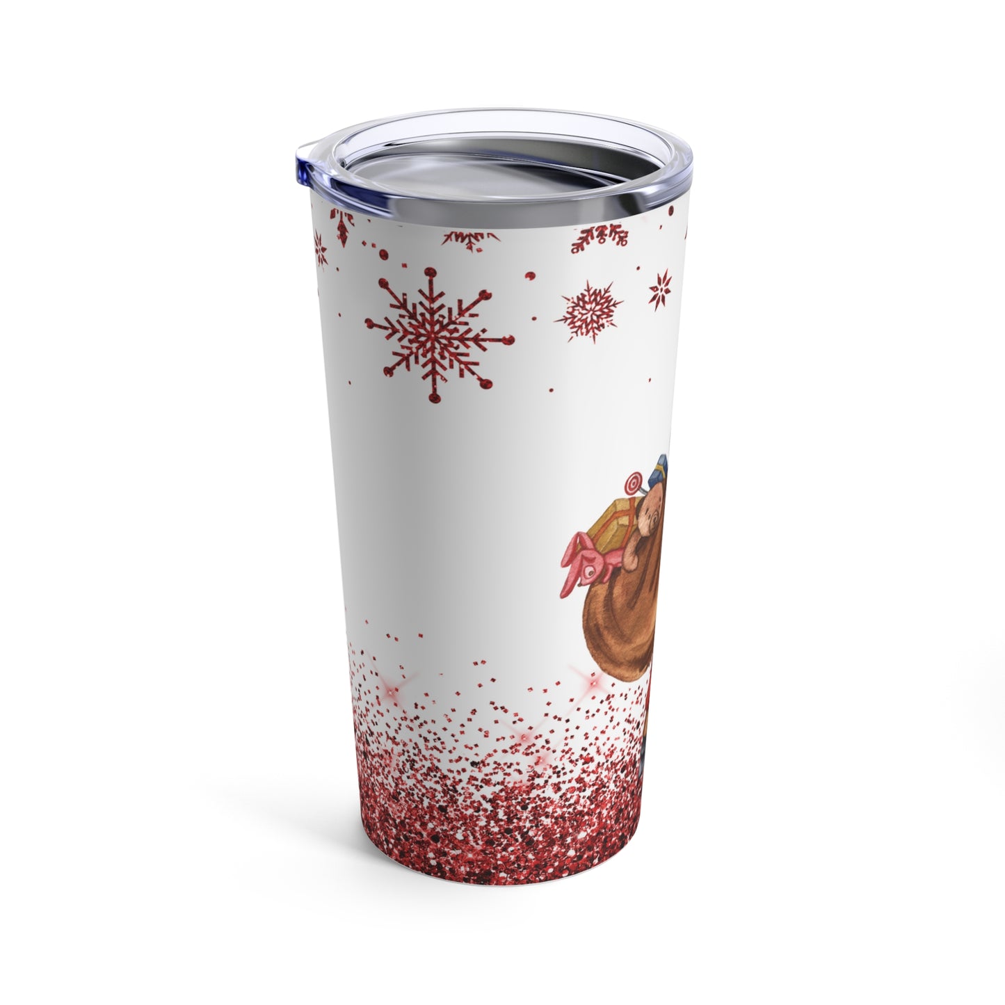 Santa Clause Christmas Tumbler 20oz - Cheerful Holiday Coffee Mug Gift