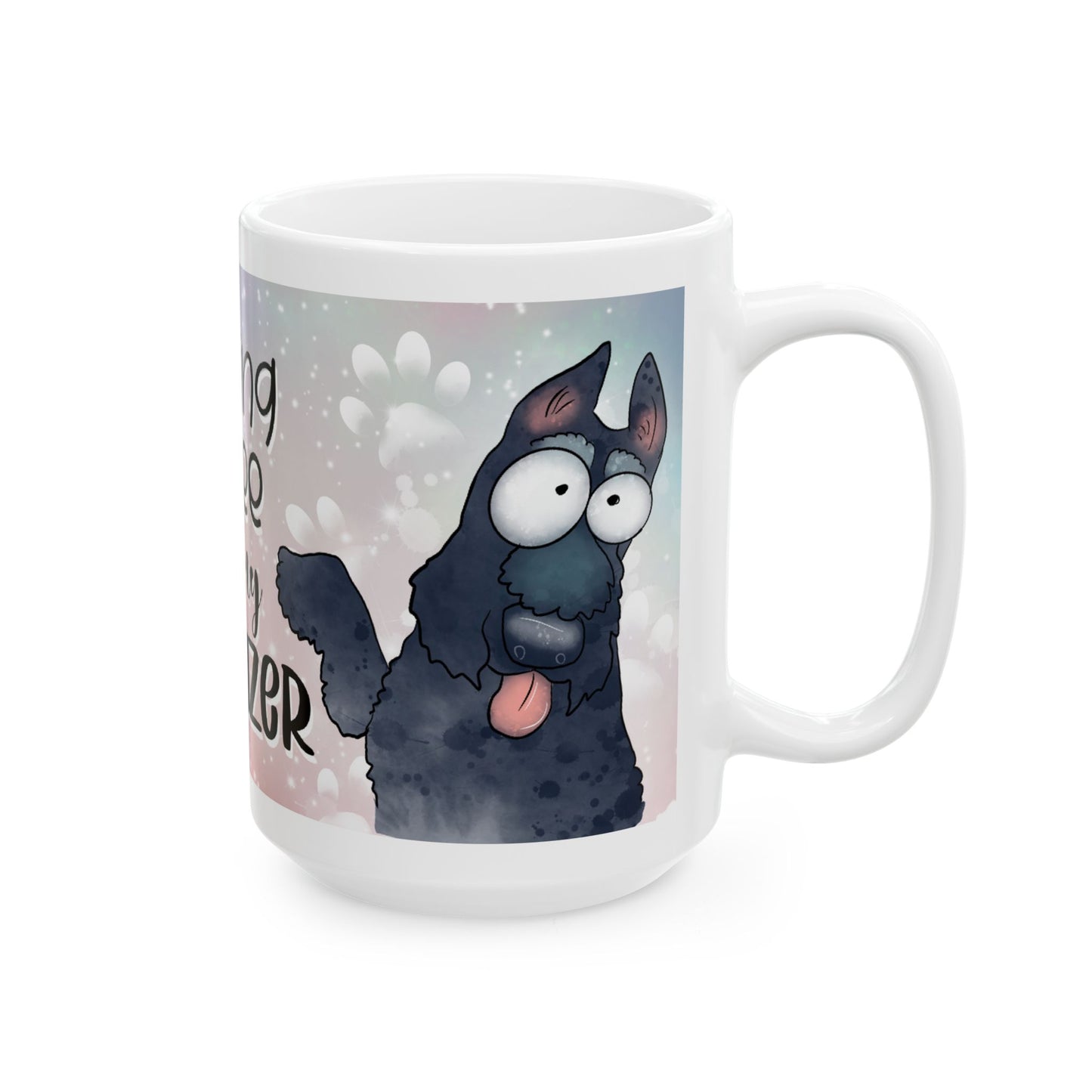 Coffee With My Schnauzer, Ceramic Mug, 11oz, 15oz