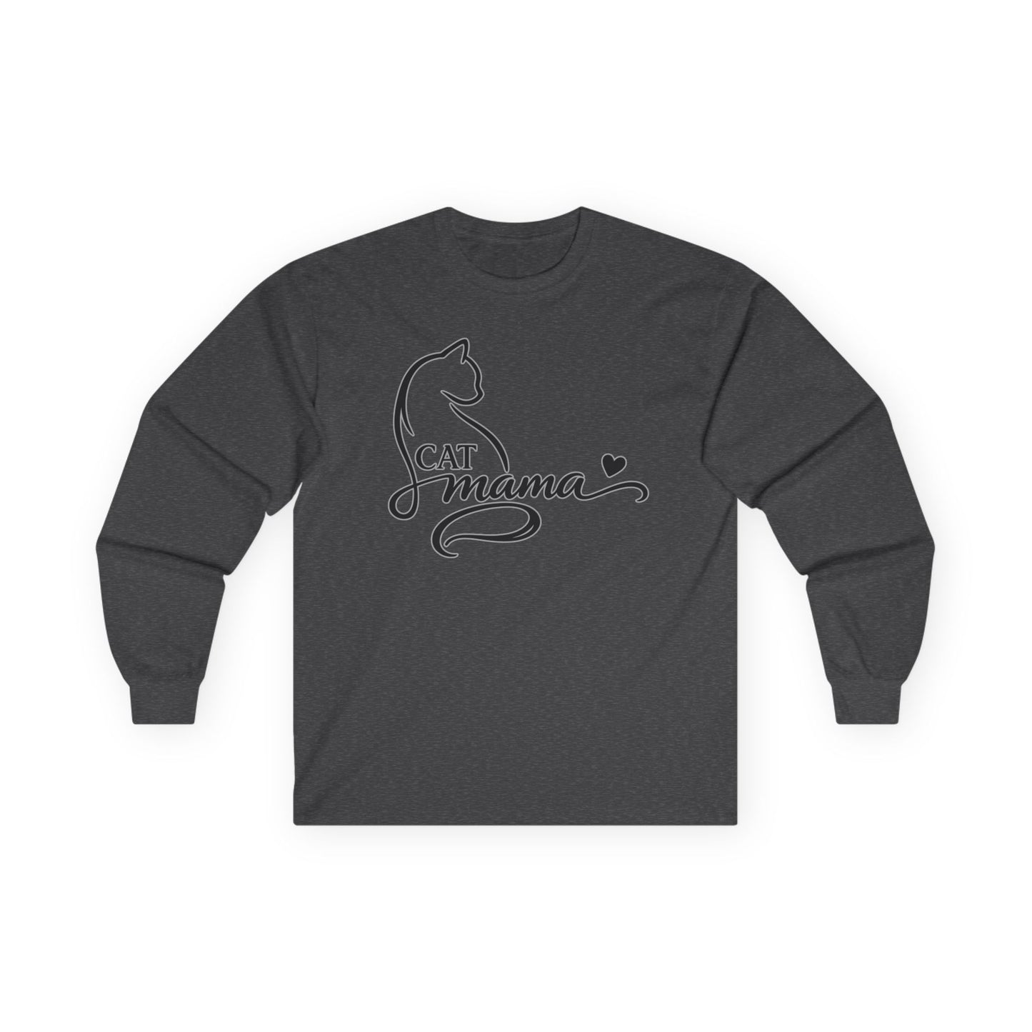 Cat Momma Long-Sleeve Tee - Kitty Cat Lover Long Sleeve Gildan Tee