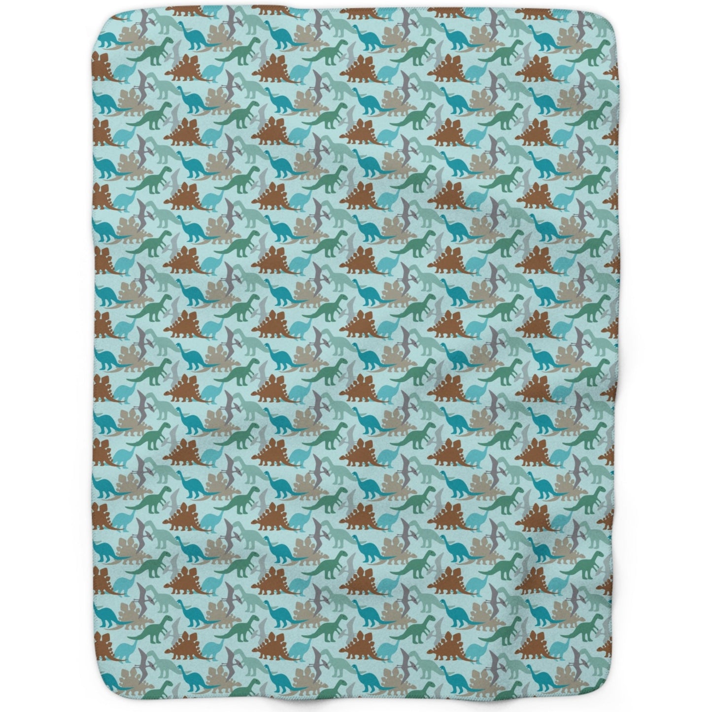 Dinosaurs Teal Backing