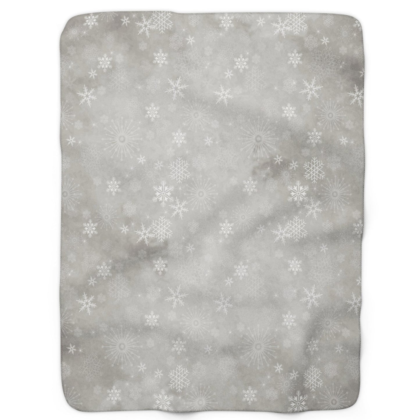 Snowflakes Gray Backing