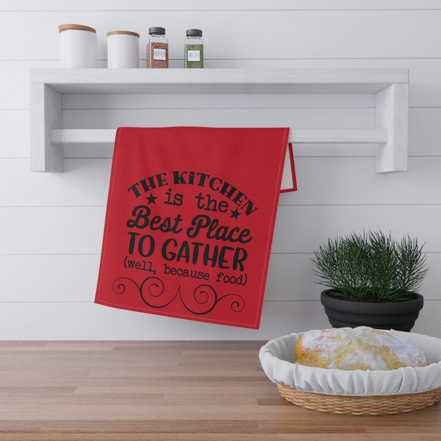 Funny Kitchen Towels, Humorous Tea Towels, Colorful Dish Cloth's, Best Place, Kitchen Towel