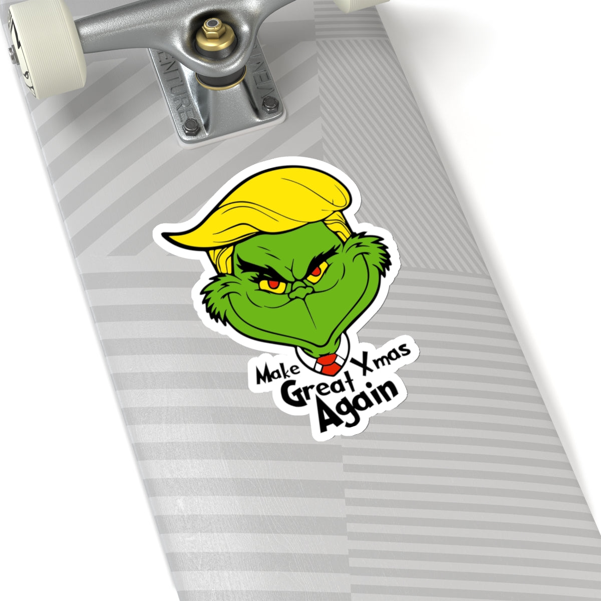 MXGA, Making X-Mas Great Again, The Grinchyrump Vinyl Decals, Kiss-Cut Stickers