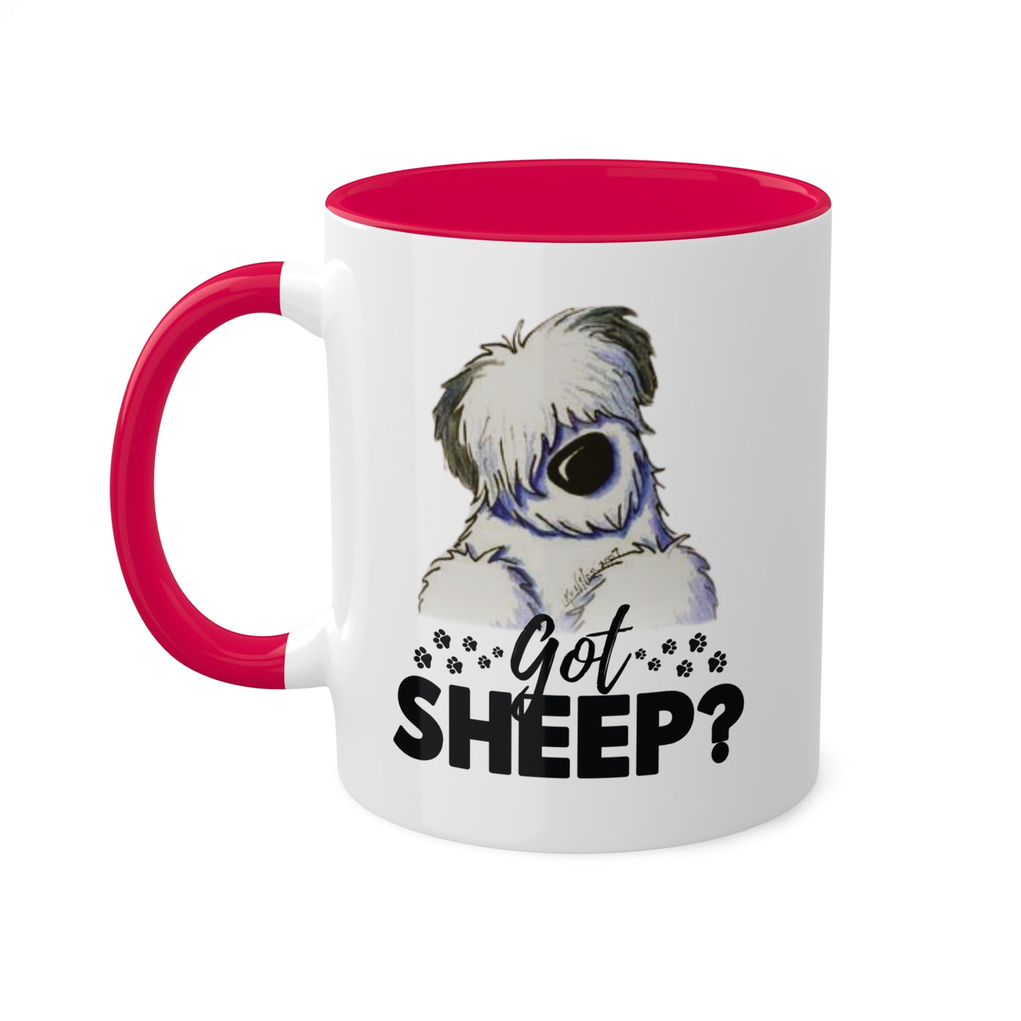 Got Sheep? Colorful Old English Sheepdog Coffee Mugs