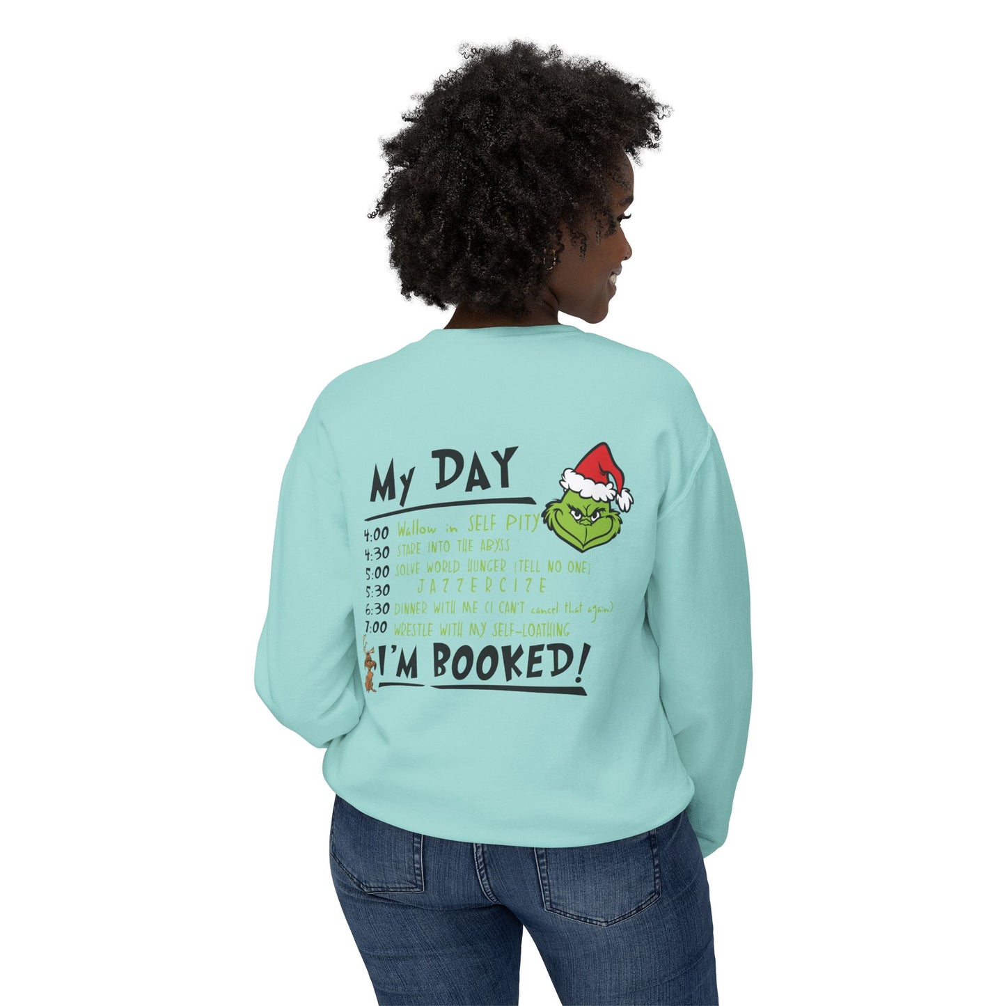 Believe, My Day is Booked Front/Back Graphic Design, Unisex, Gildan Cotton/Polyester Sweatshirt