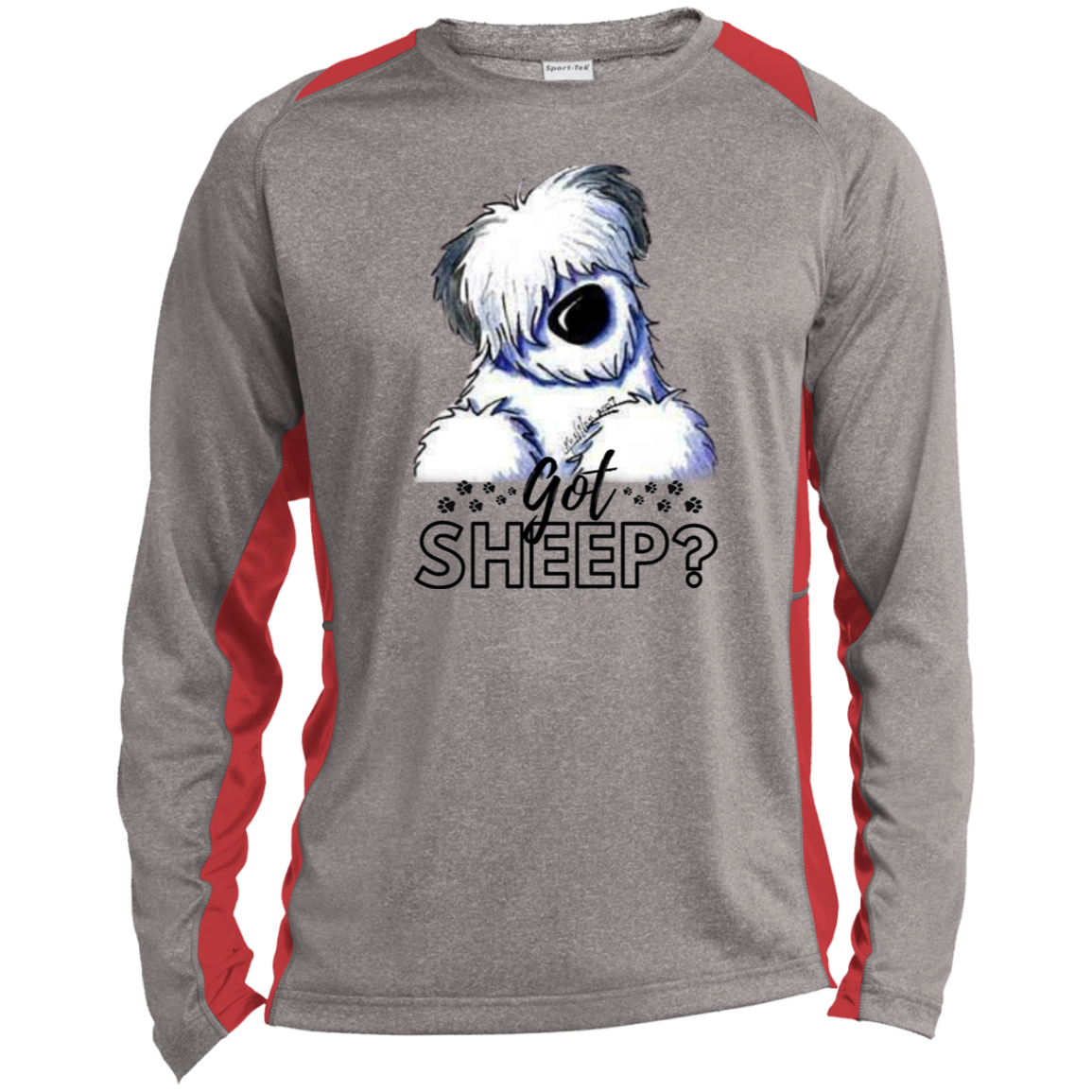 Men's Performance 2 Toned Got Sheep? Sport Tek Shirt, Old English Sheepdog