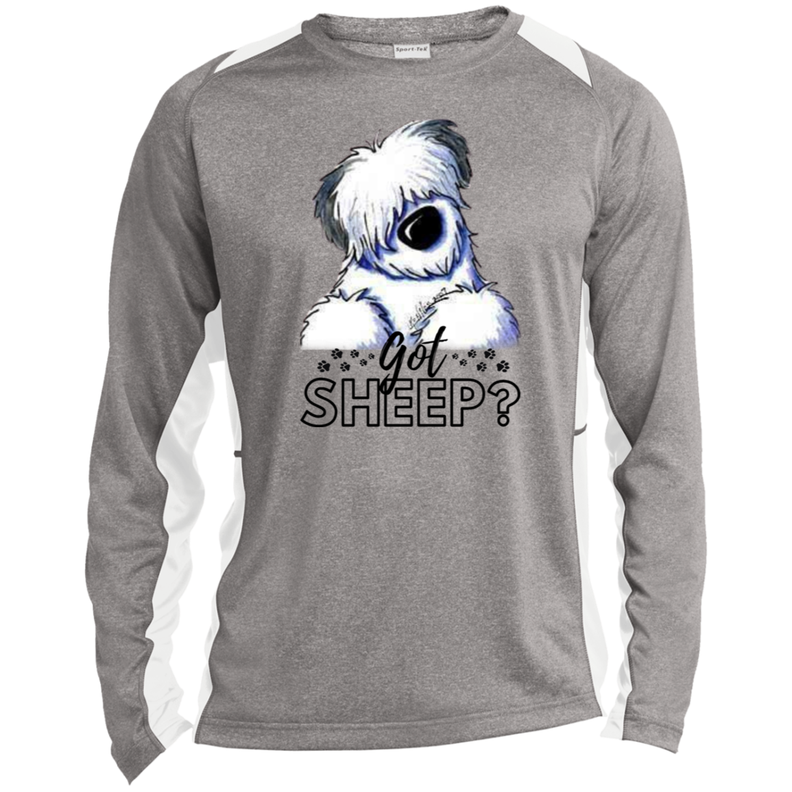 Men's Performance 2 Toned Got Sheep? Sport Tek Shirt, Old English Sheepdog