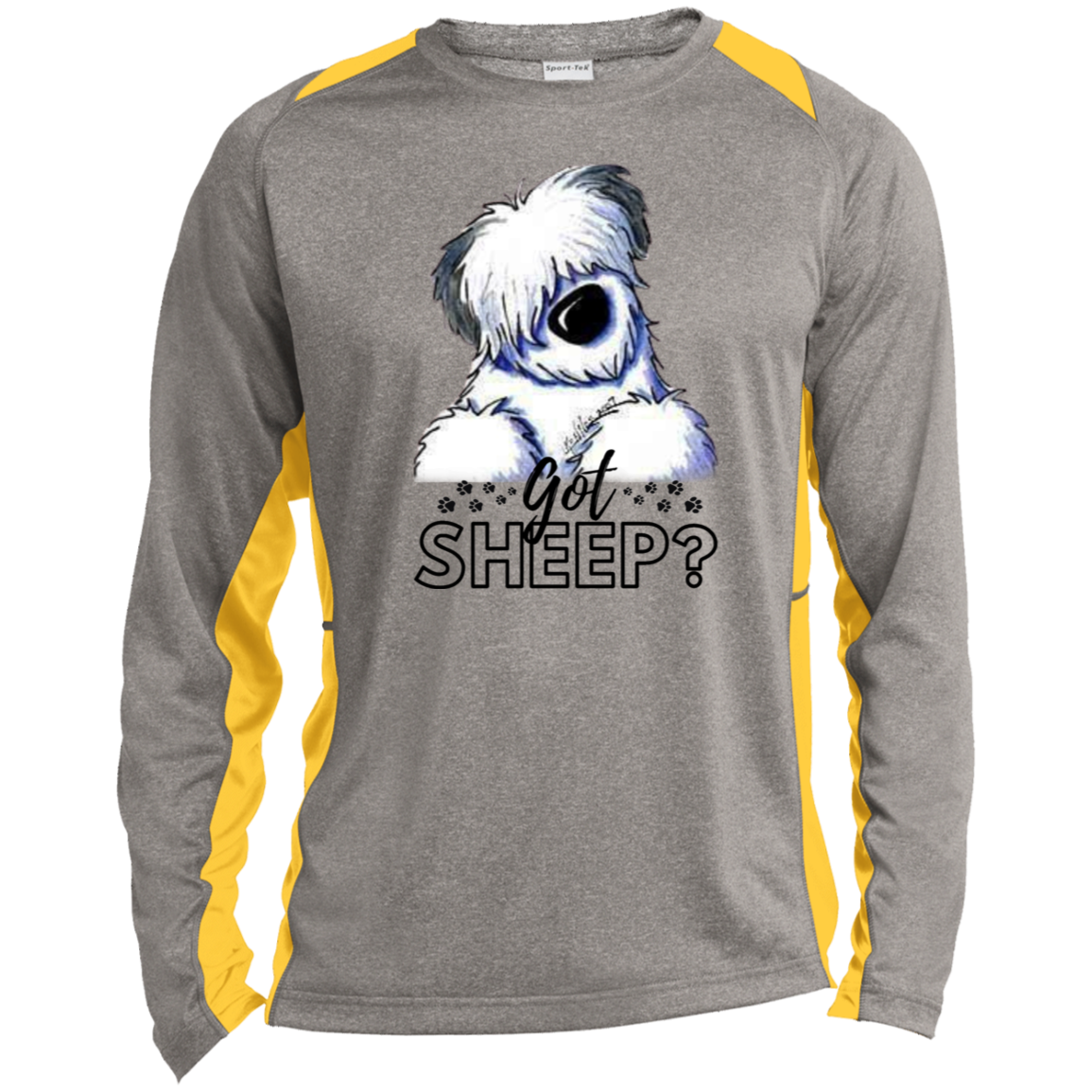 Men's Performance 2 Toned Got Sheep? Sport Tek Shirt, Old English Sheepdog