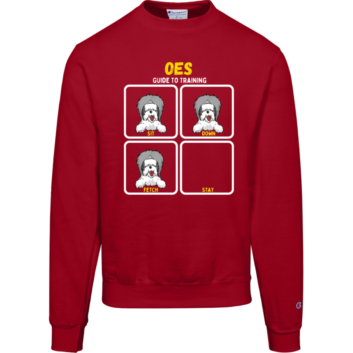 Old English Sheepdog Training Guide, Champion Crewneck Sweatshirt