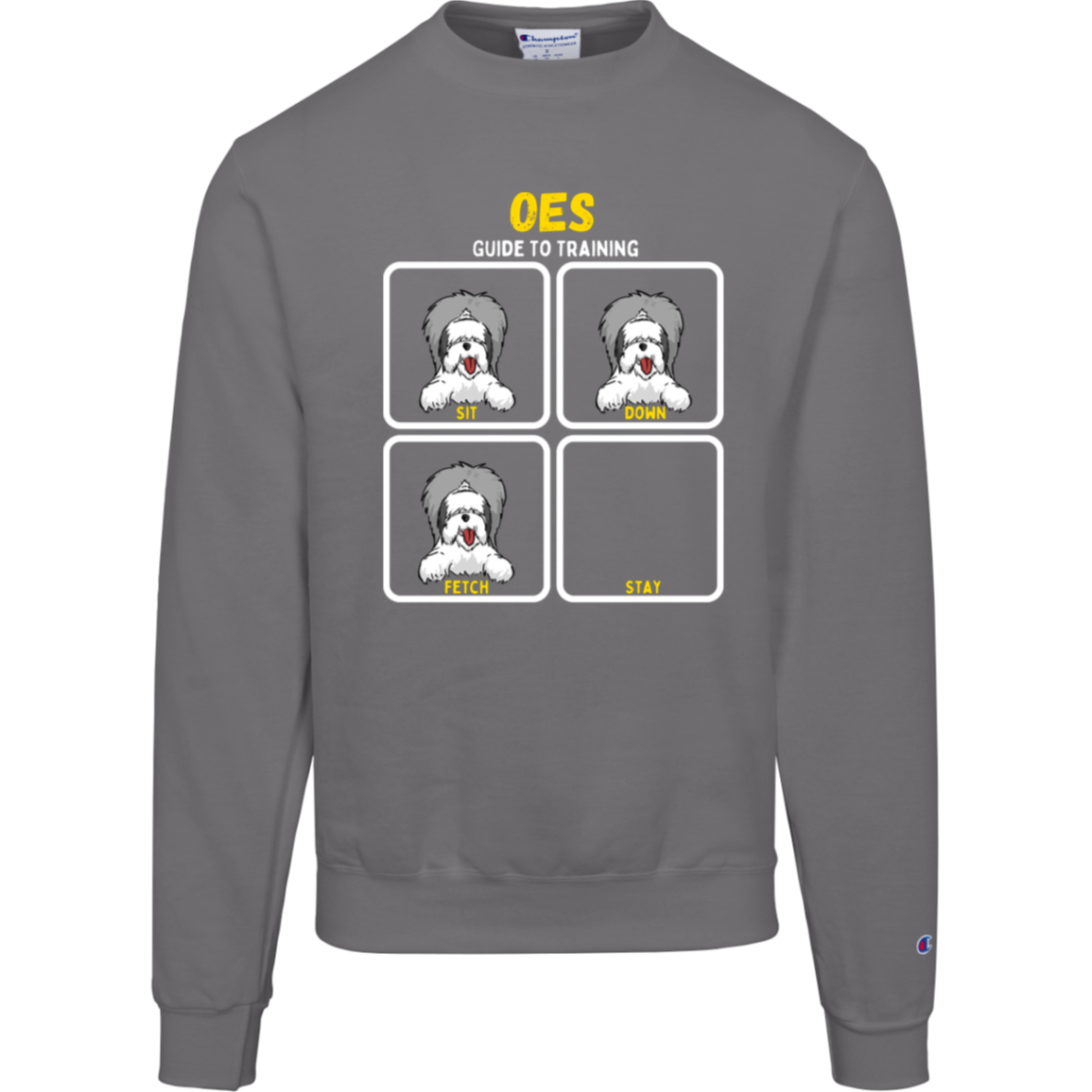 Old English Sheepdog Training Guide, Champion Crewneck Sweatshirt