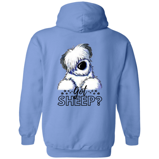 Got Sheep? w/Black Writing, Front and Back Graphic Design, Gildan Cotton/Polyester Hoodie