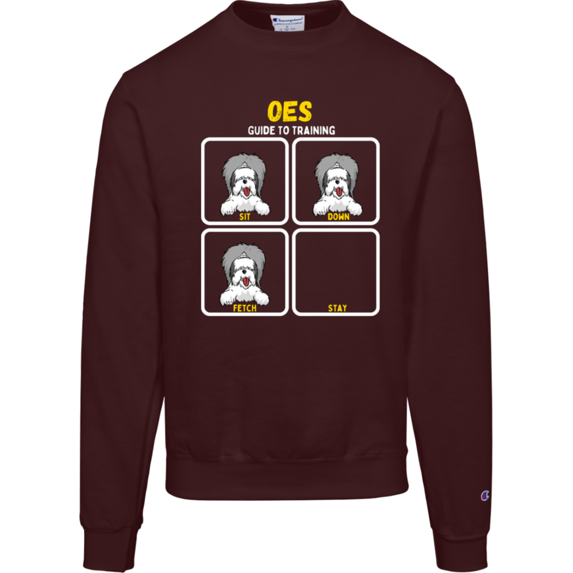 Old English Sheepdog Training Guide, Champion Crewneck Sweatshirt