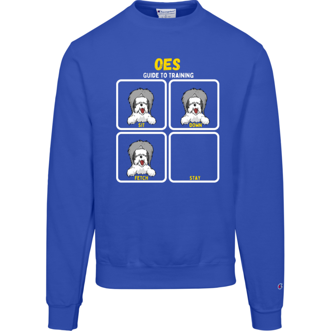 Old English Sheepdog Training Guide, Champion Crewneck Sweatshirt